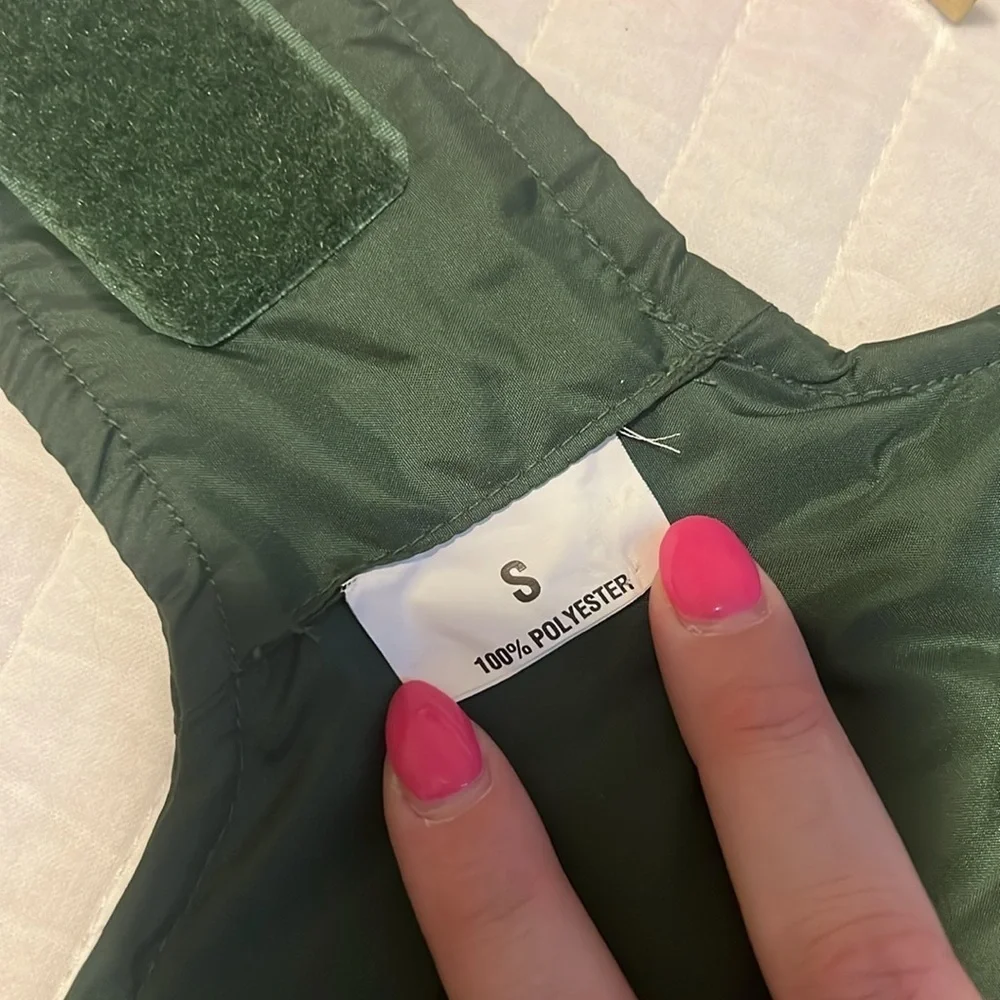 Target Classic Dog Puffer Vest Size Small Wondershop Dark Green Jacket like new